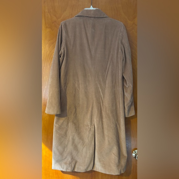 American Eagle Outfitters Tan Corduroy Trench Coat - Picture 3 of 3